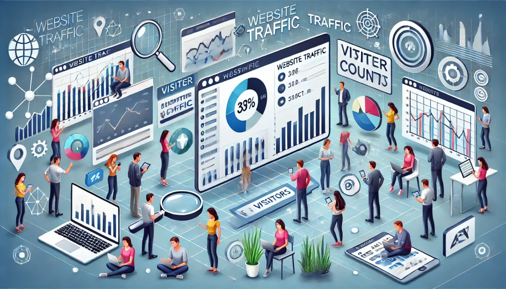 Here's a visually descriptive image to accompany your article, highlighting the flow and analysis of website traffic